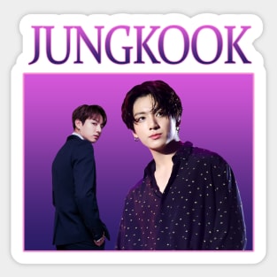 bts - jungkook vintage retro 90s style Sticker